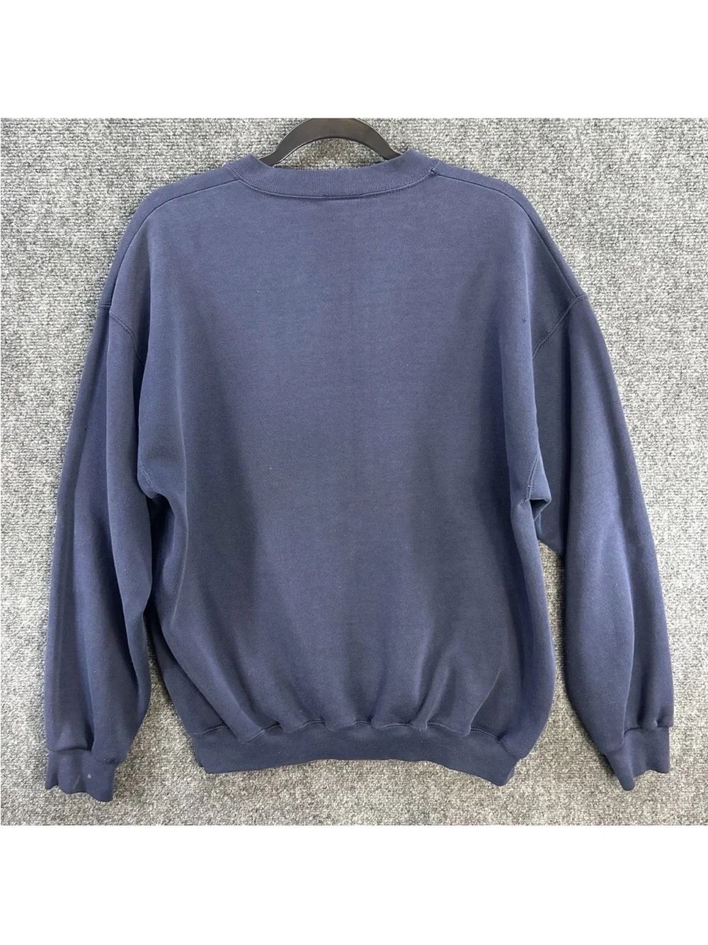 90s Notre Dame Fighting Irish Crewneck Navy Football Men's Size L USA Faded Blue